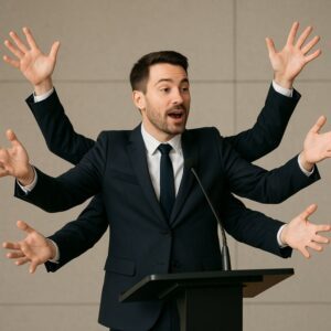 contrôler ses mains en prise de parole