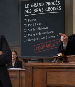 bras croisés en prise de parole